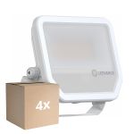 Lot 4x Ledvance Projecteur LED Aluminium Blanc 41W 6000lm 100D - 840 Blanc Froid | IP66 - Symétrique